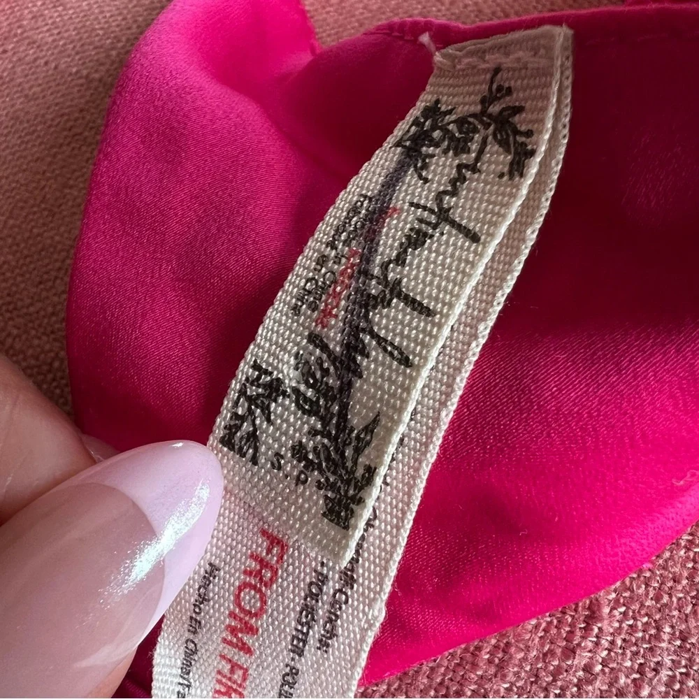 Intimately FP free people thong elastic faux bow pink fuchsia small